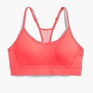New balance scalloped sports bra